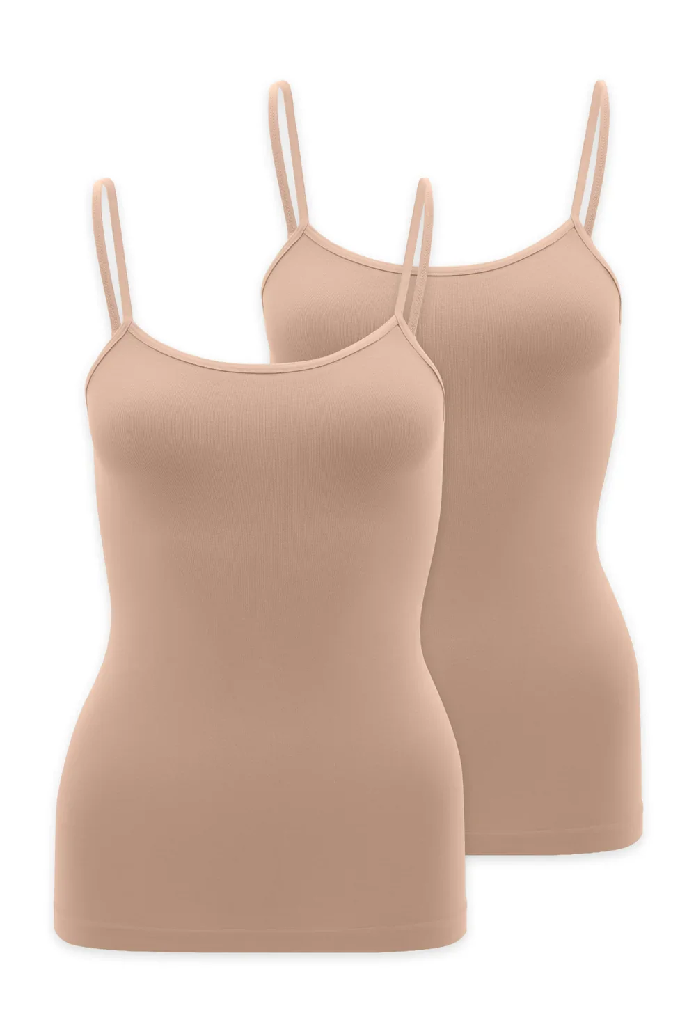 2-pak koszulek na cienkich ramiączkach Camisole Q-Eko