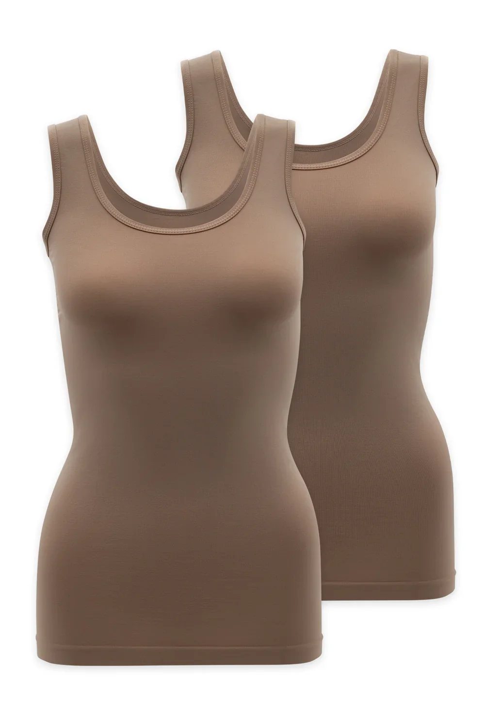2-pak koszulek Tank top na grubych ramiączkach Q-Eko