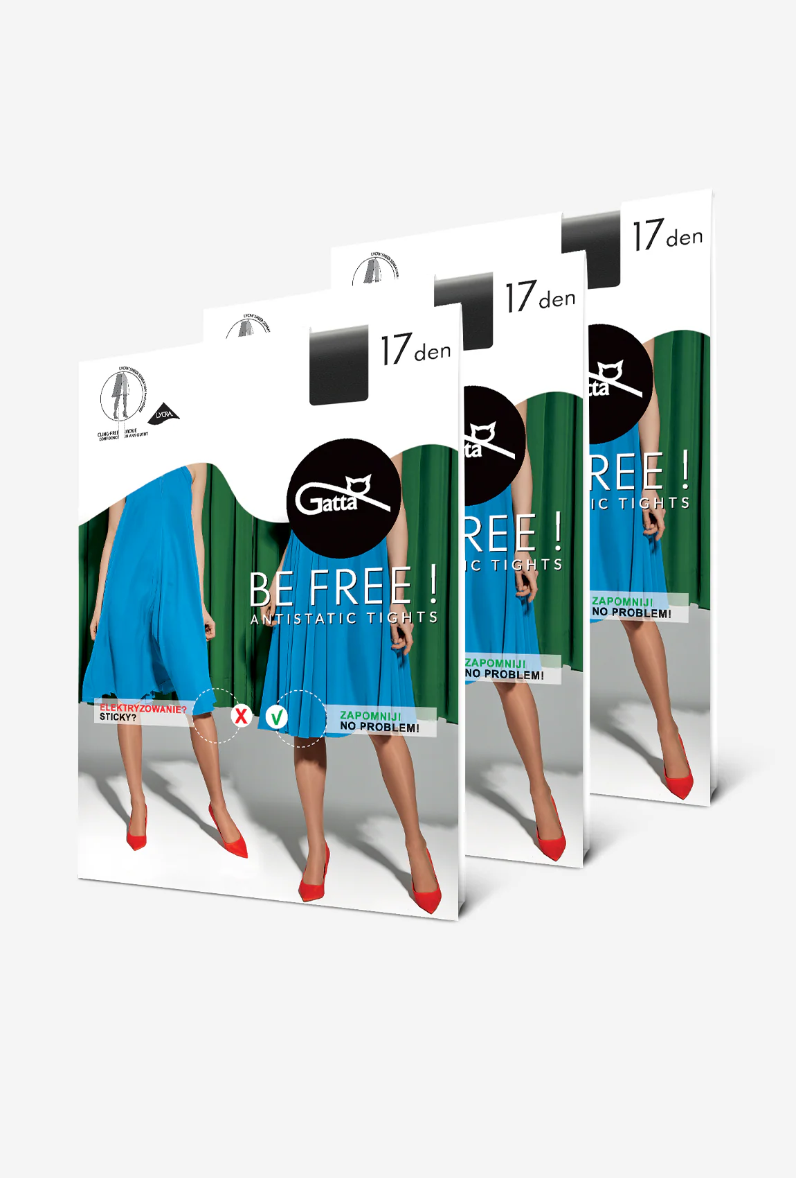 3-pak rajstop Be Free