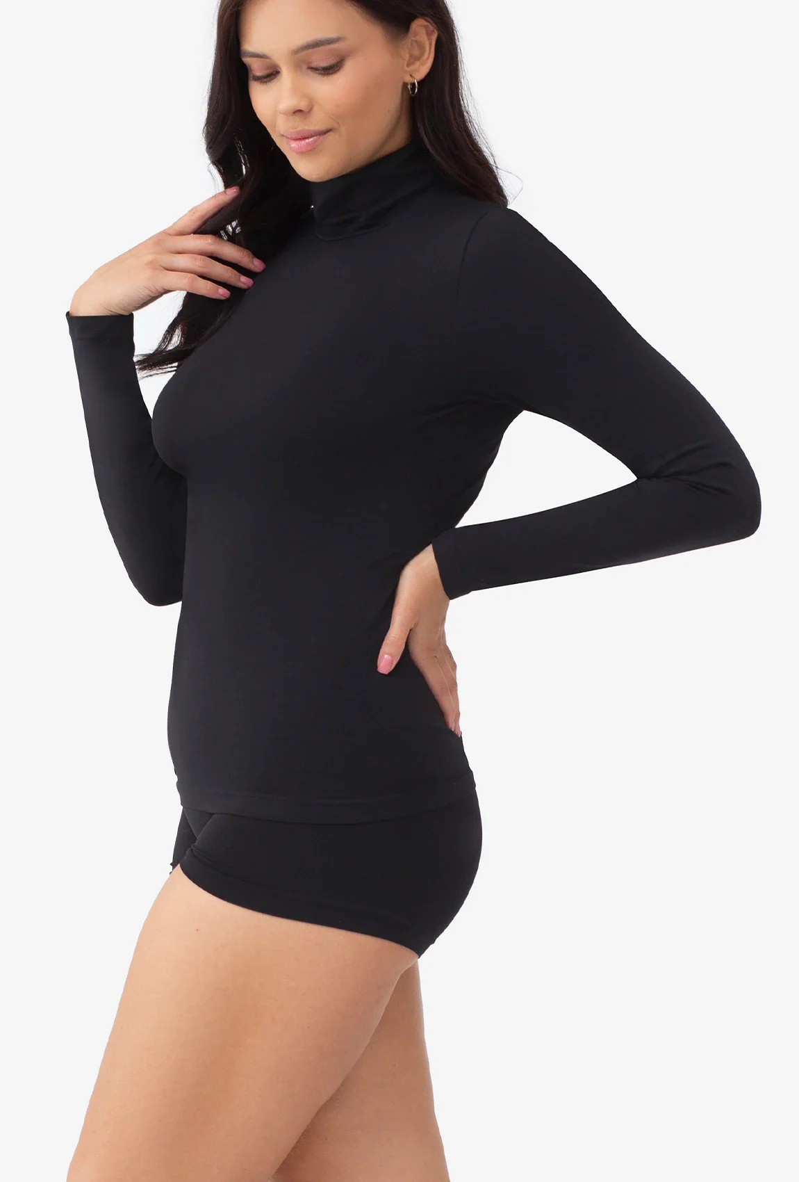 Bezszwowy golf z długim rękawem Classic - Image 6