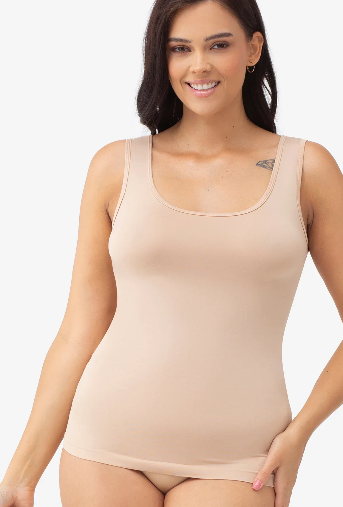 Bluzka bezszwowa z szerokimi ramiączkami Tank Top - Image 4