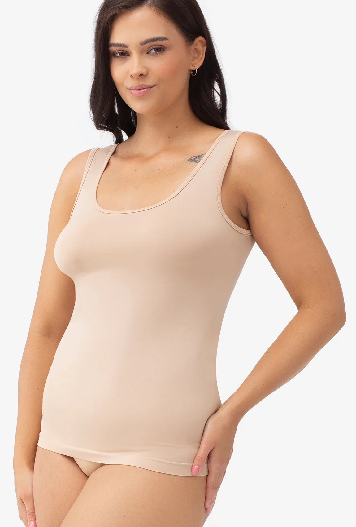 Bluzka bezszwowa z szerokimi ramiączkami Tank Top - Image 6