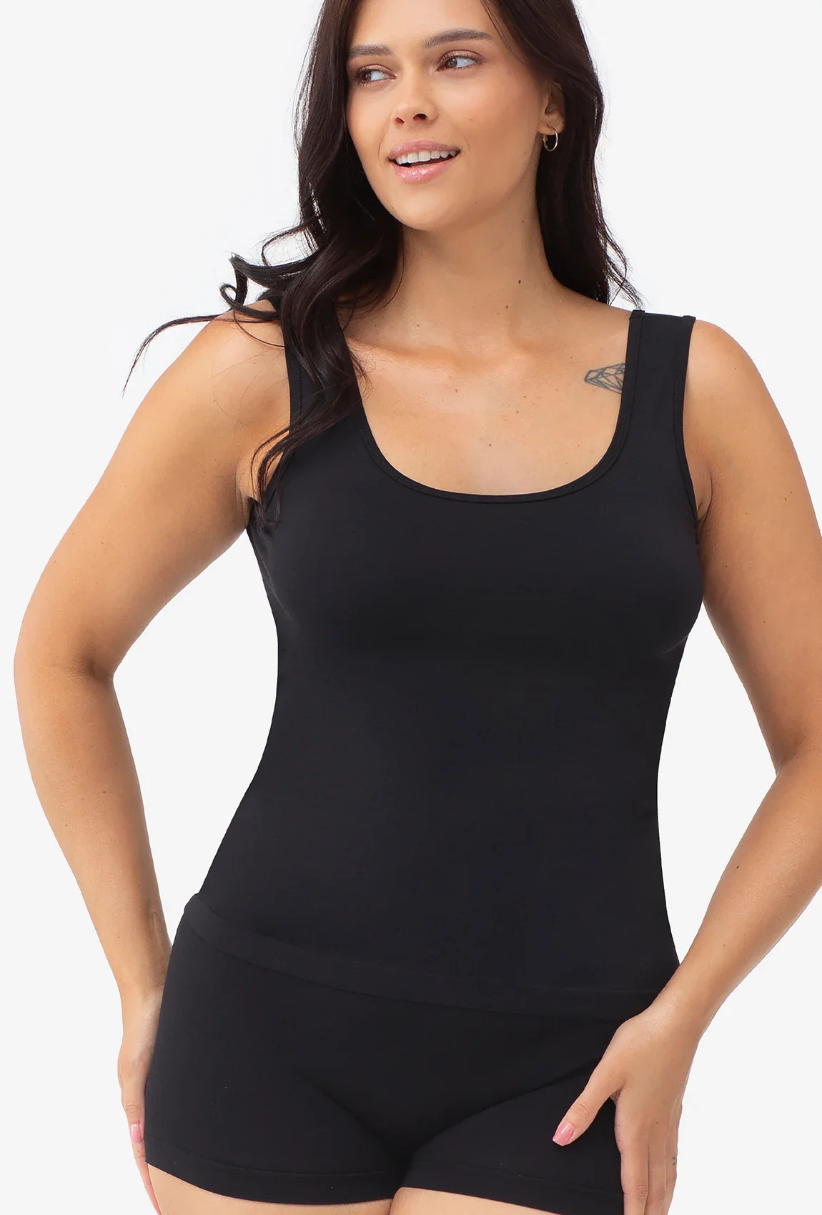 Bluzka bezszwowa z szerokimi ramiączkami Tank Top - Image 4