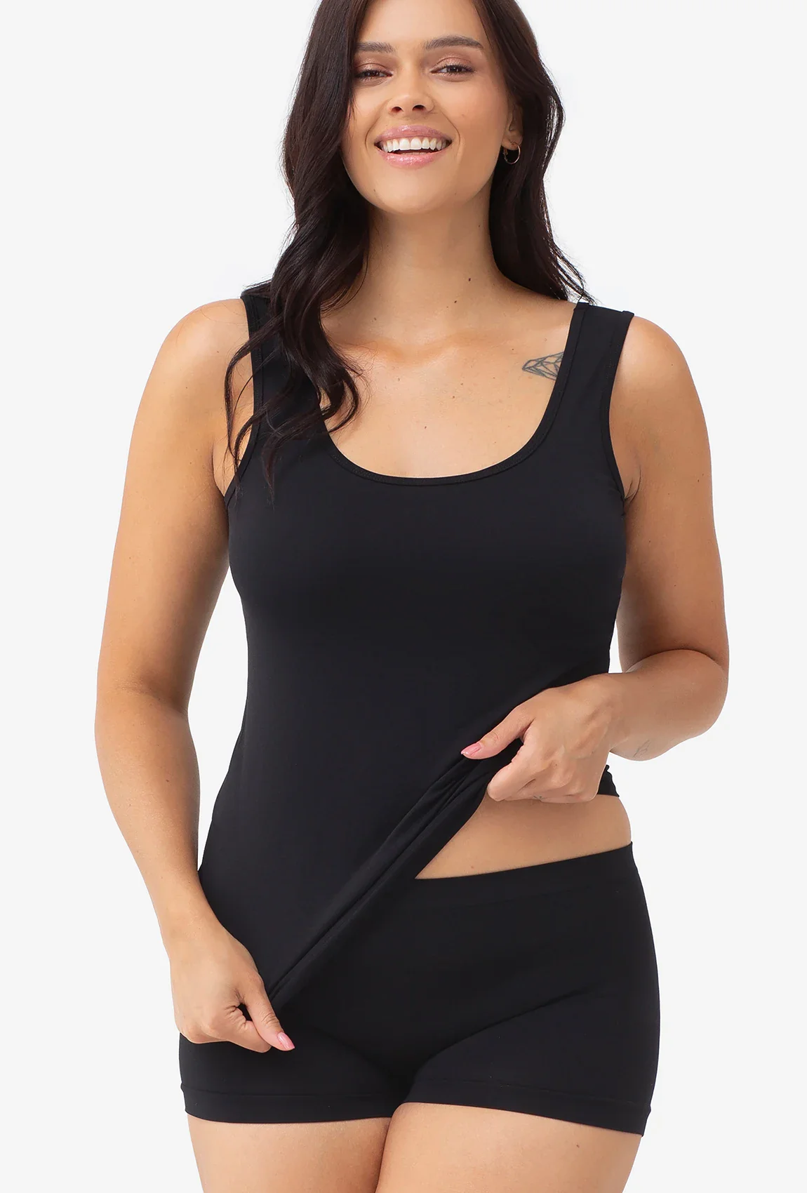 Bluzka bezszwowa z szerokimi ramiączkami Tank Top - Image 6