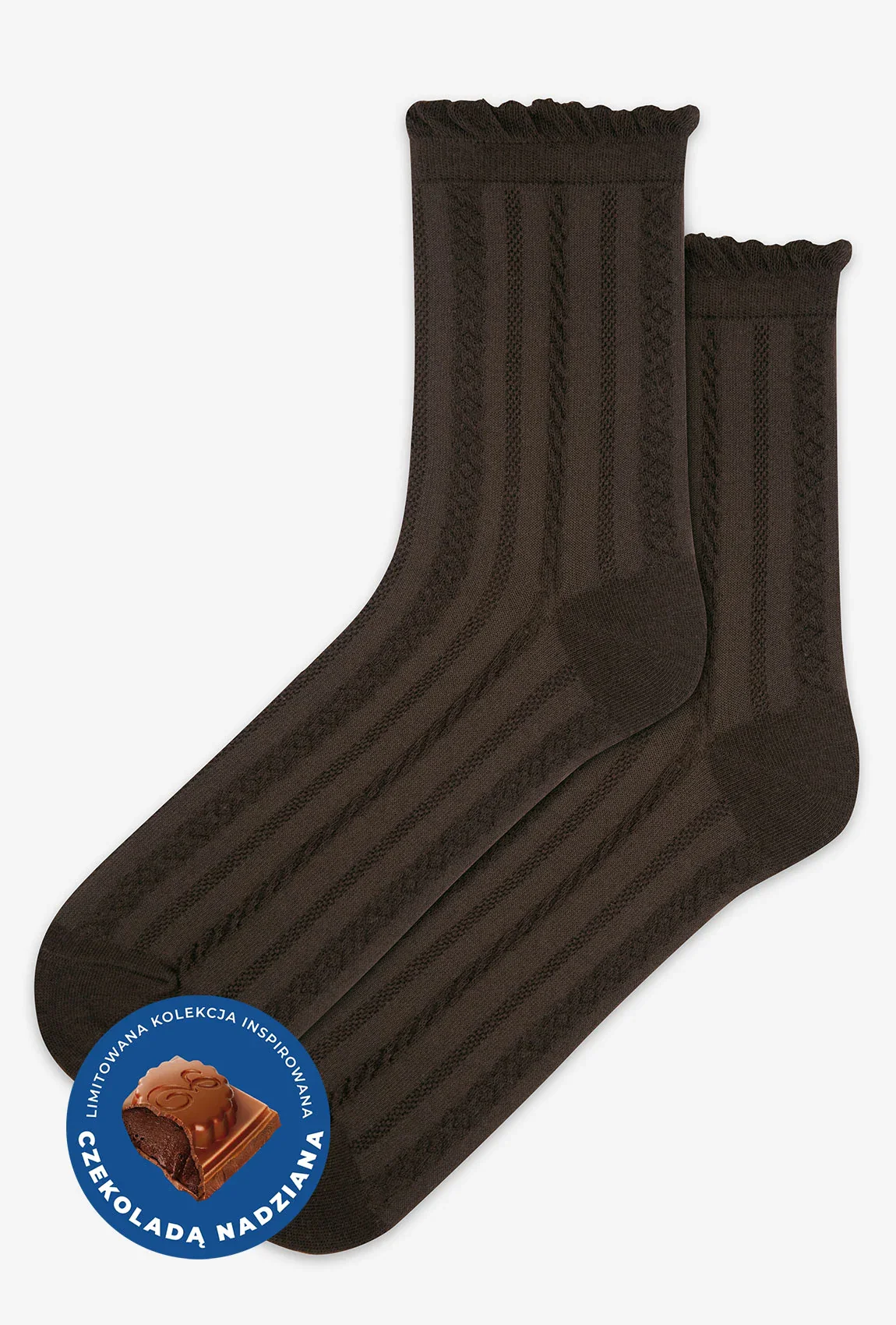 Brązowe skarpetki Gatta x Wedel 003 - Image 3