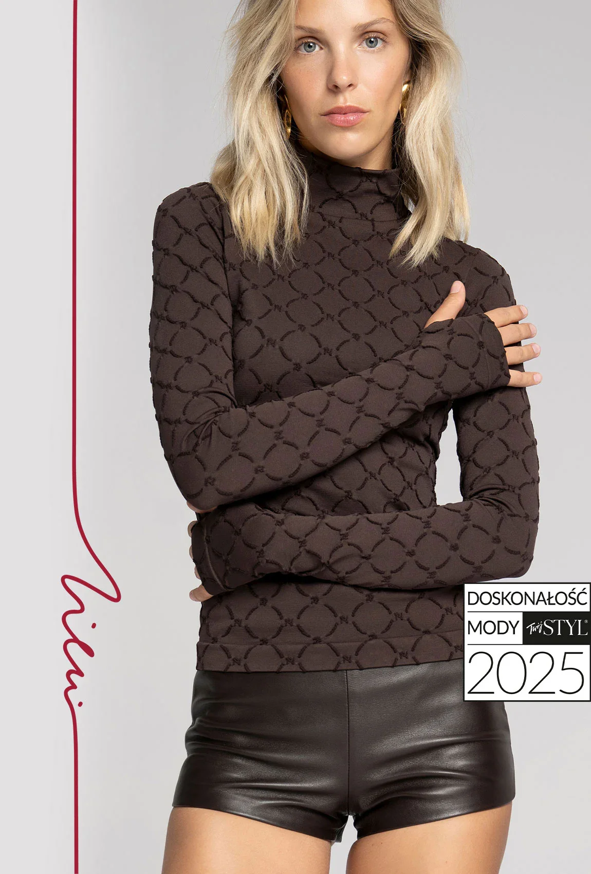 Brązowy golf Monogram z kolekcji Zień x Gatta