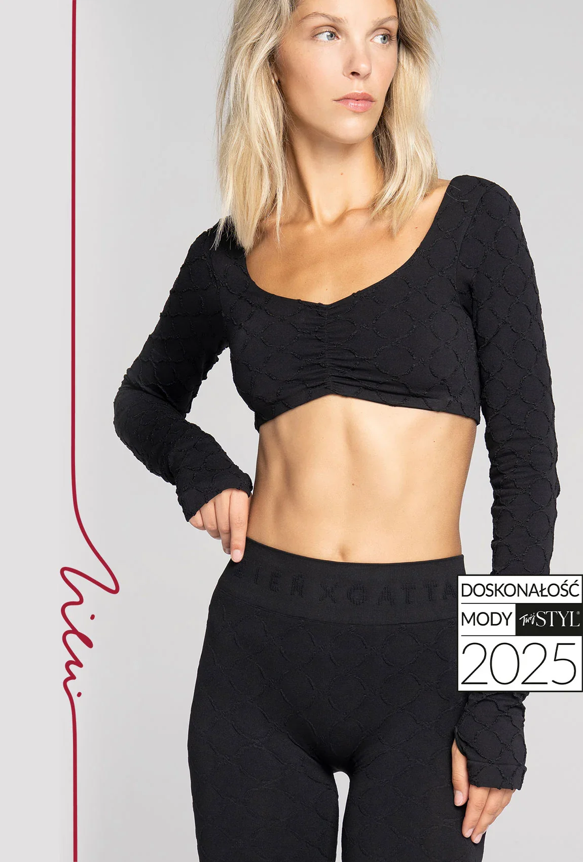 Czarny rashguard Monogram z kolekcji Zień x Gatta