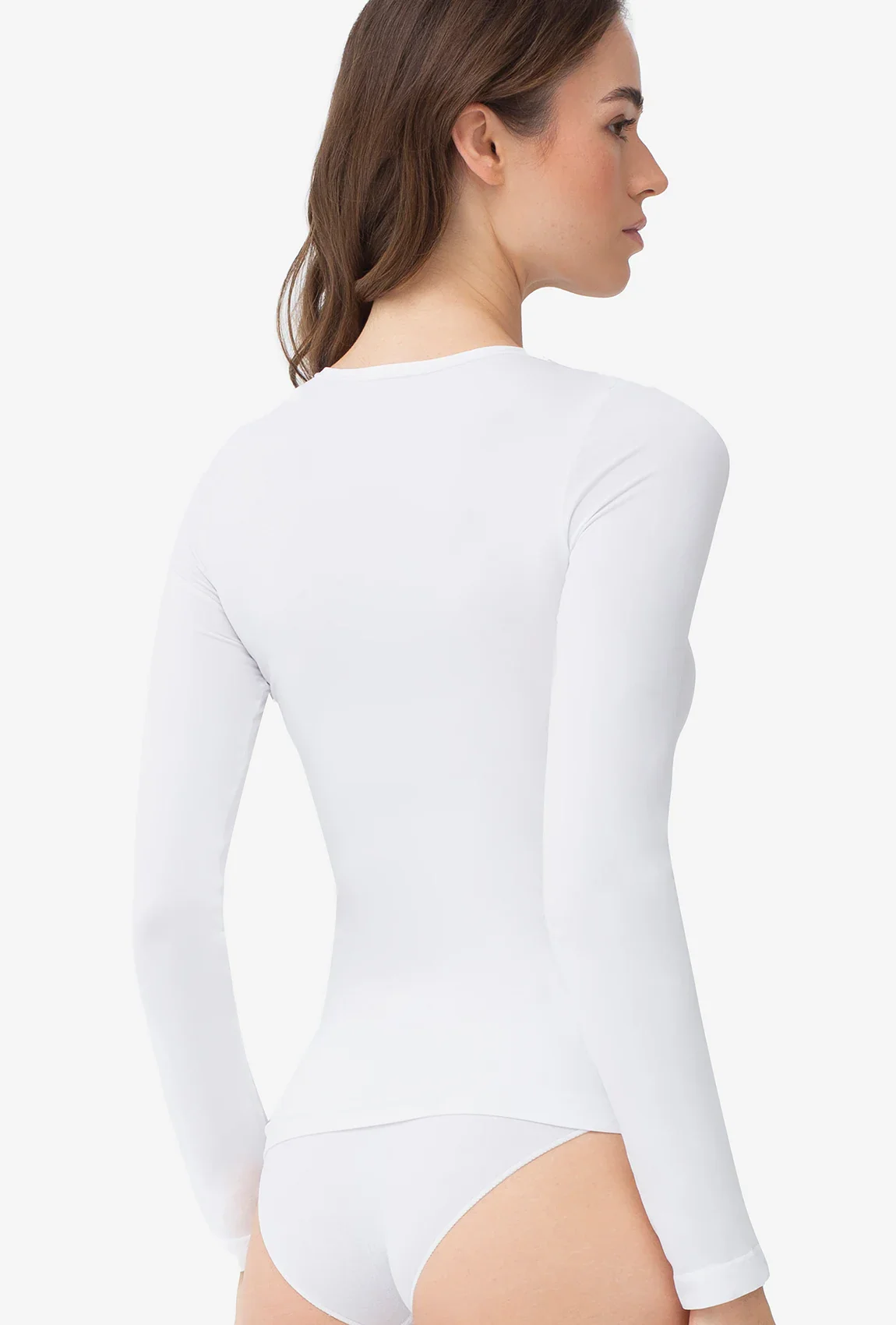 Dopasowana bluzka z długim rękawem T-shirt L - Image 2