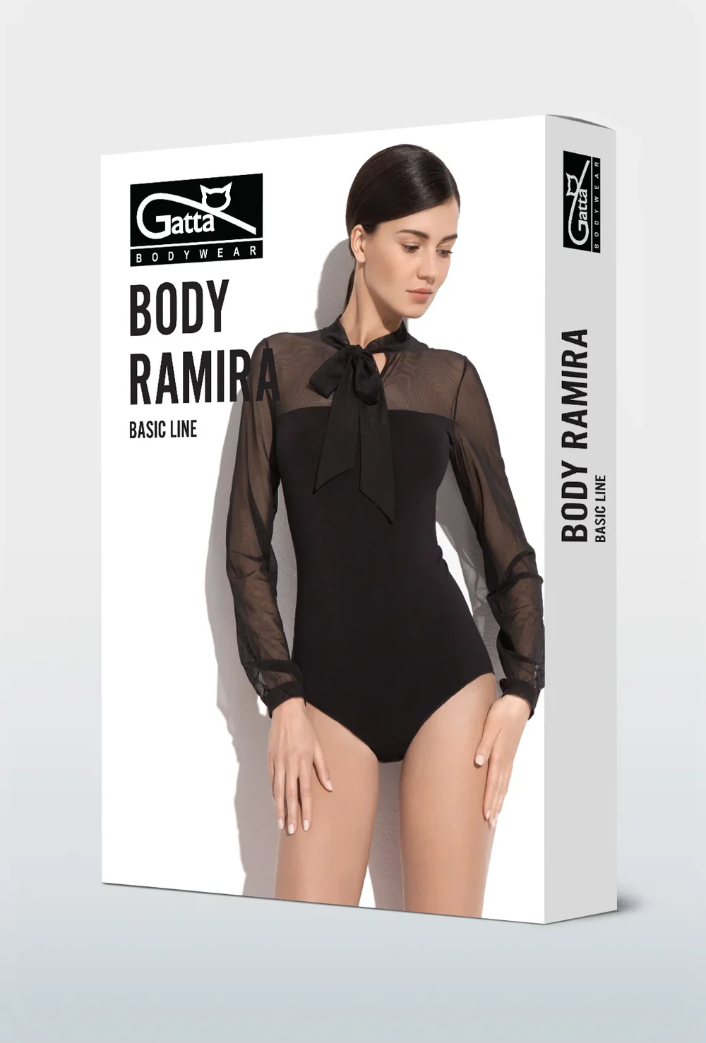 Eleganckie body z siateczką Ramira - Image 3