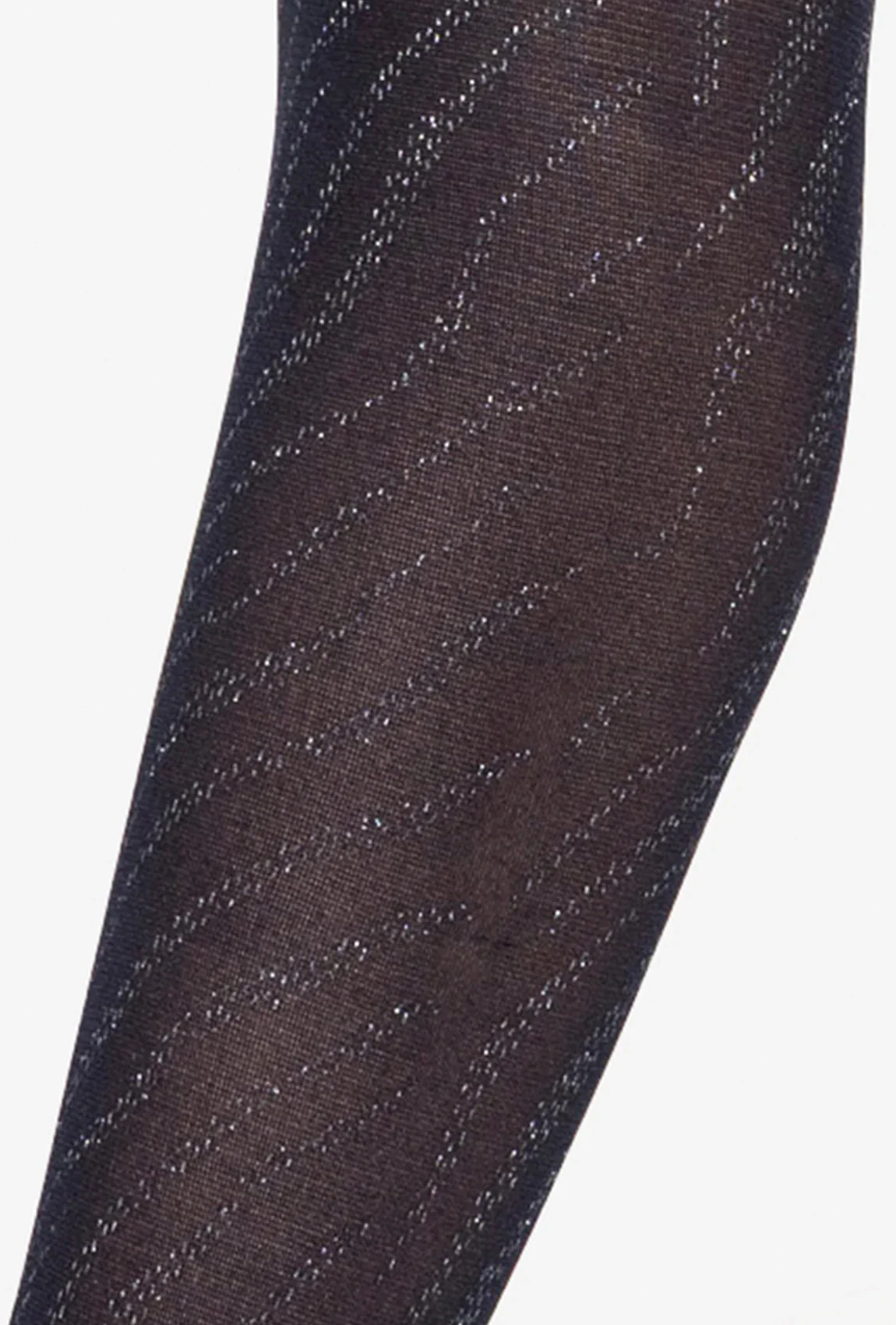 Granatowe rajstopy z połyskiem Silver Gloss 02 - Image 4