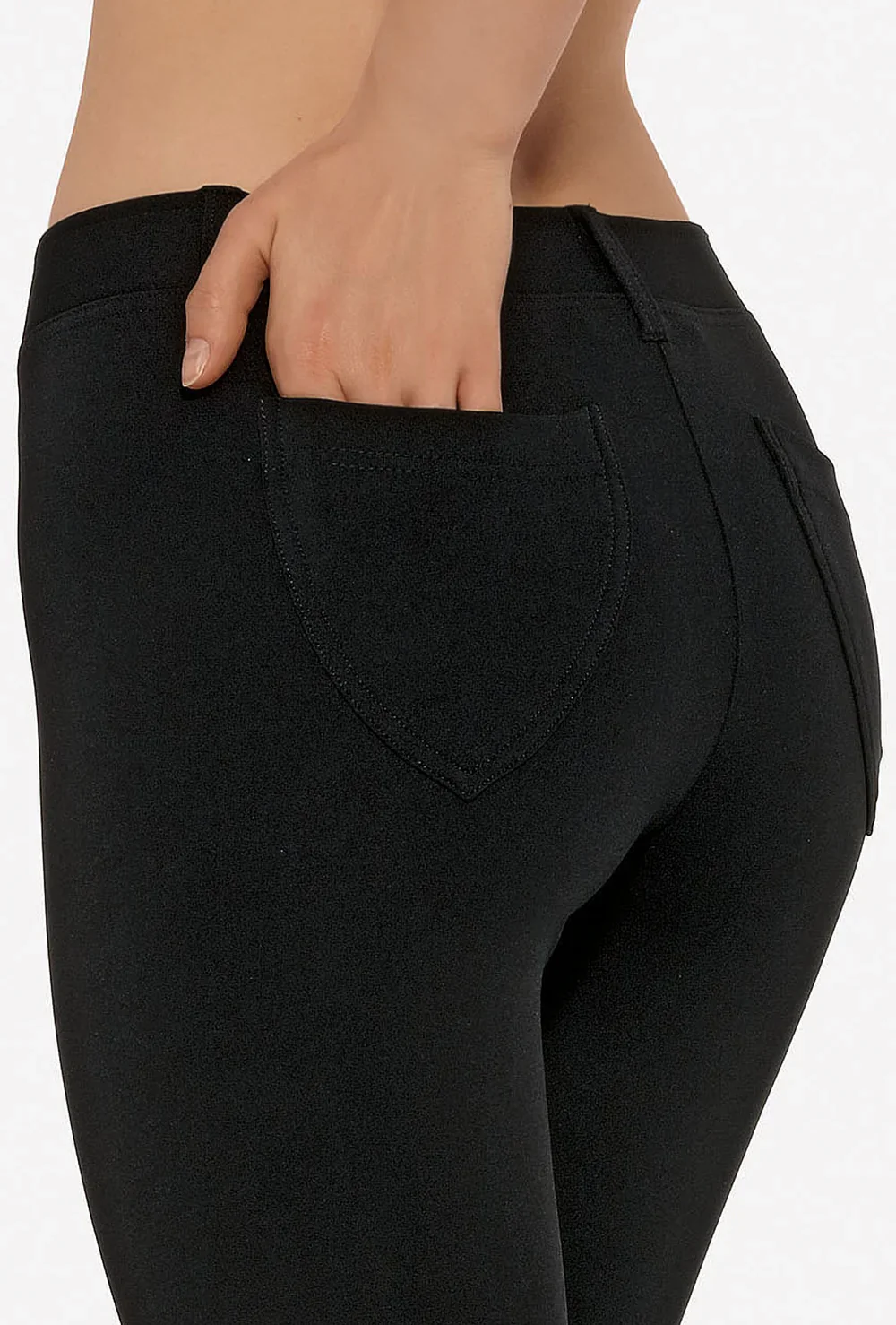 Legginsy z przeszyciem Black - Image 7