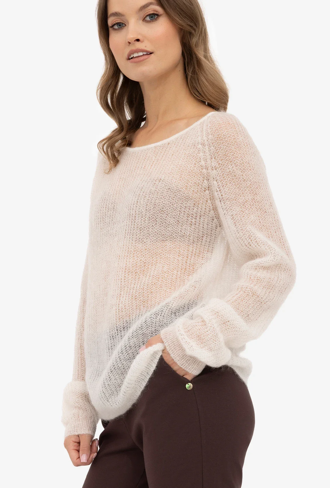 Lekki sweter z wełną - Image 3