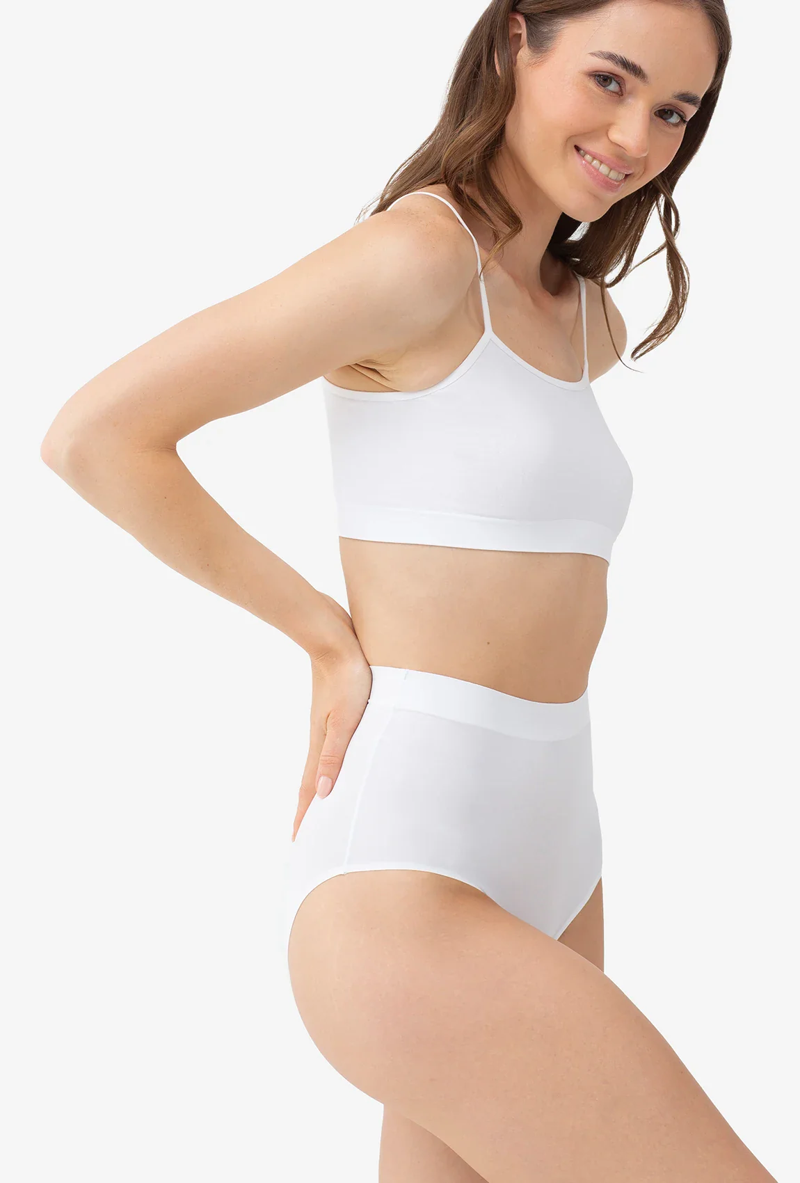Majtki cięte laserowo z wysokim stanem Bikini Thalia Softi - Image 3