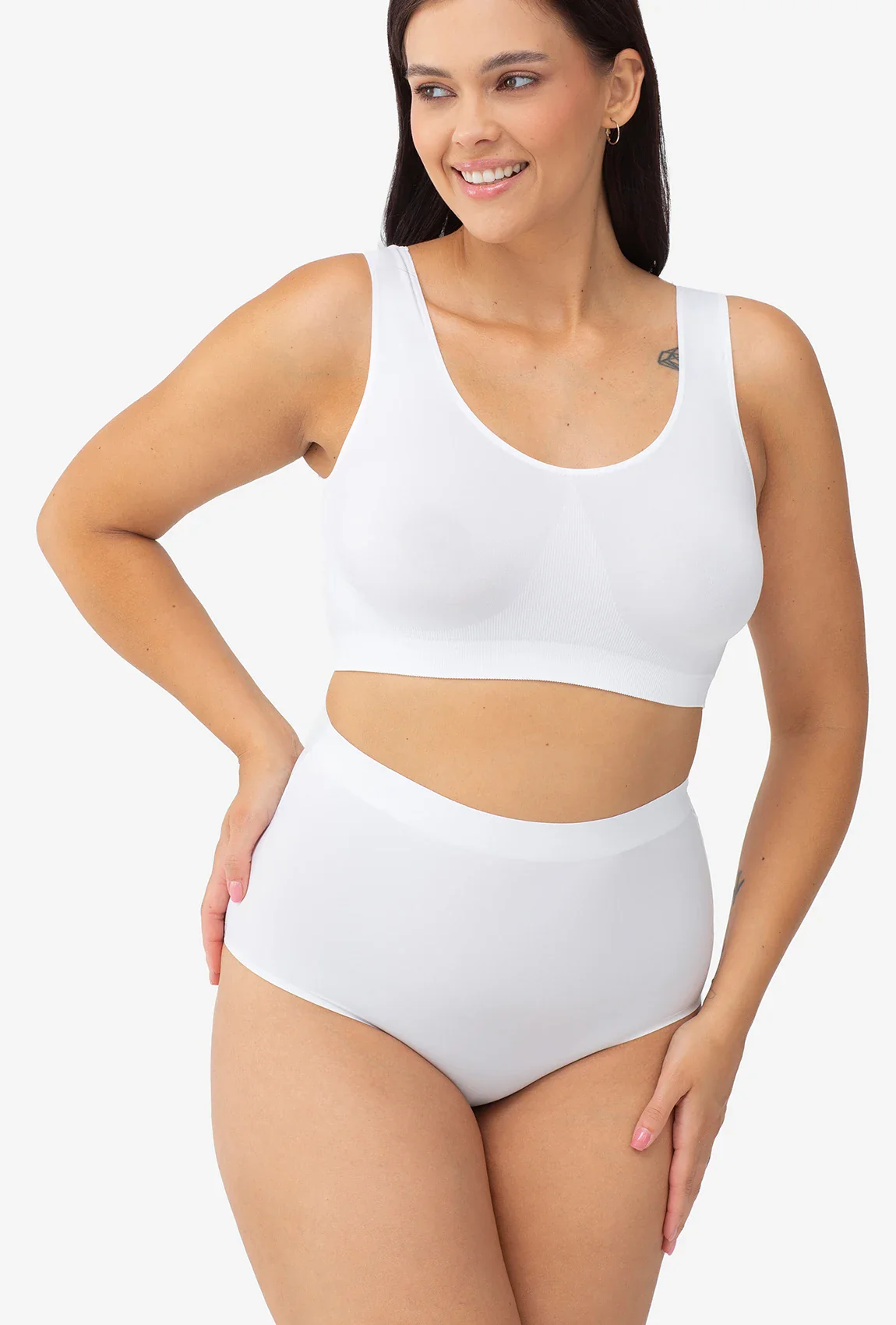 Majtki cięte laserowo z wysokim stanem Bikini Thalia Softi - Image 6