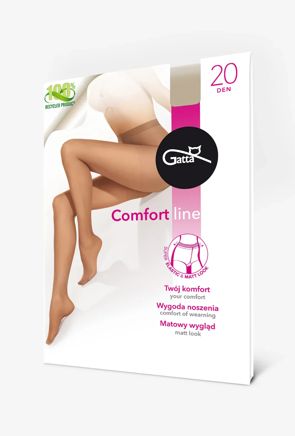 Rajstopy damskie z bezuciskowym ściągaczem Comfort Line 20 den - Image 7