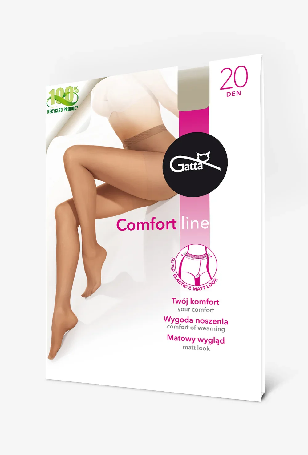 Rajstopy damskie z bezuciskowym ściągaczem Comfort Line 20 den - Image 7