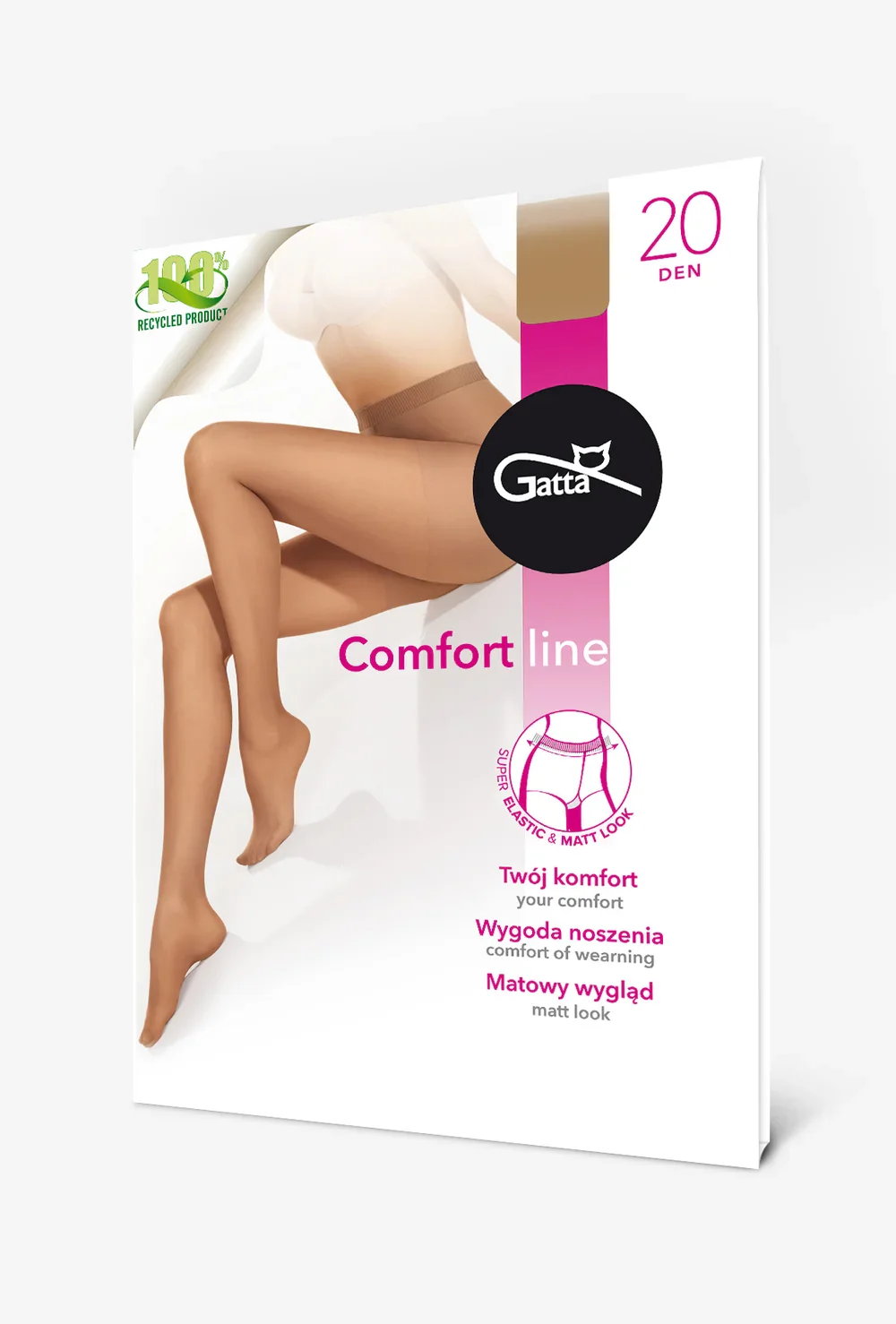Rajstopy damskie z bezuciskowym ściągaczem Comfort Line 20 den - Image 7