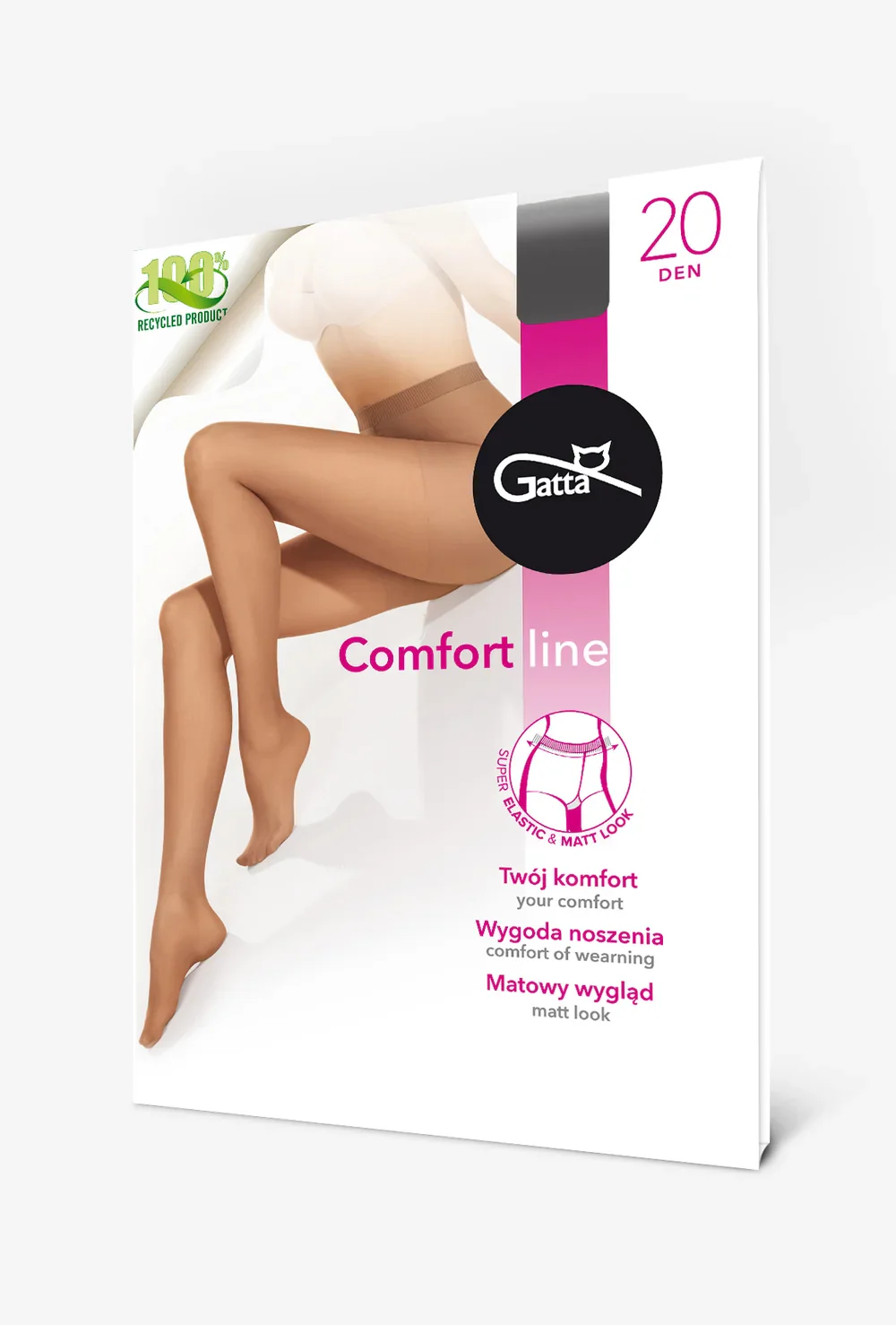 Rajstopy damskie z bezuciskowym ściągaczem Comfort Line 20 den - Image 7