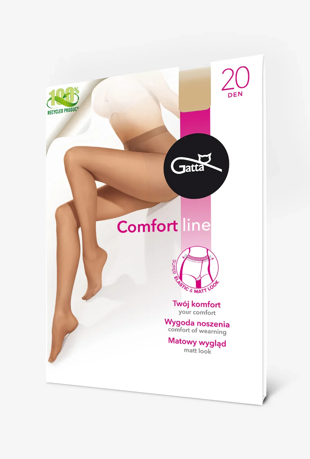 Rajstopy damskie z bezuciskowym ściągaczem Comfort Line 20 den - Image 7