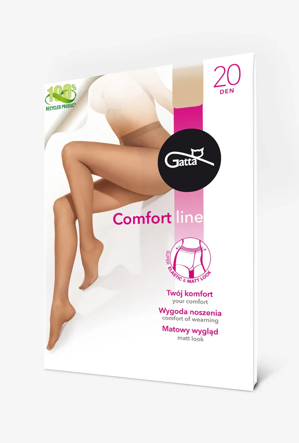 Rajstopy damskie z bezuciskowym ściągaczem Comfort Line 20 den - Image 7