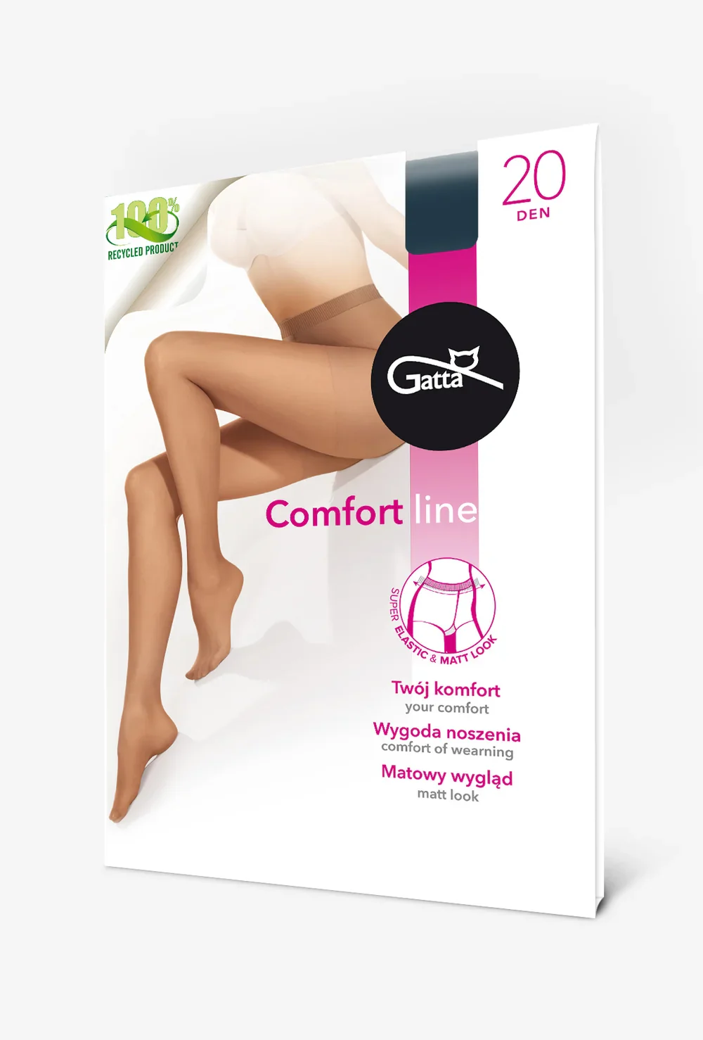 Rajstopy damskie z bezuciskowym ściągaczem Comfort Line 20 den - Image 7