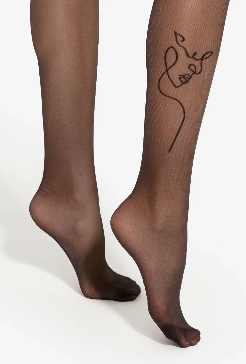 Rajstopy damskie ze wzorem imitującym tatuaż Art Tattoo wz. 07 - Image 6