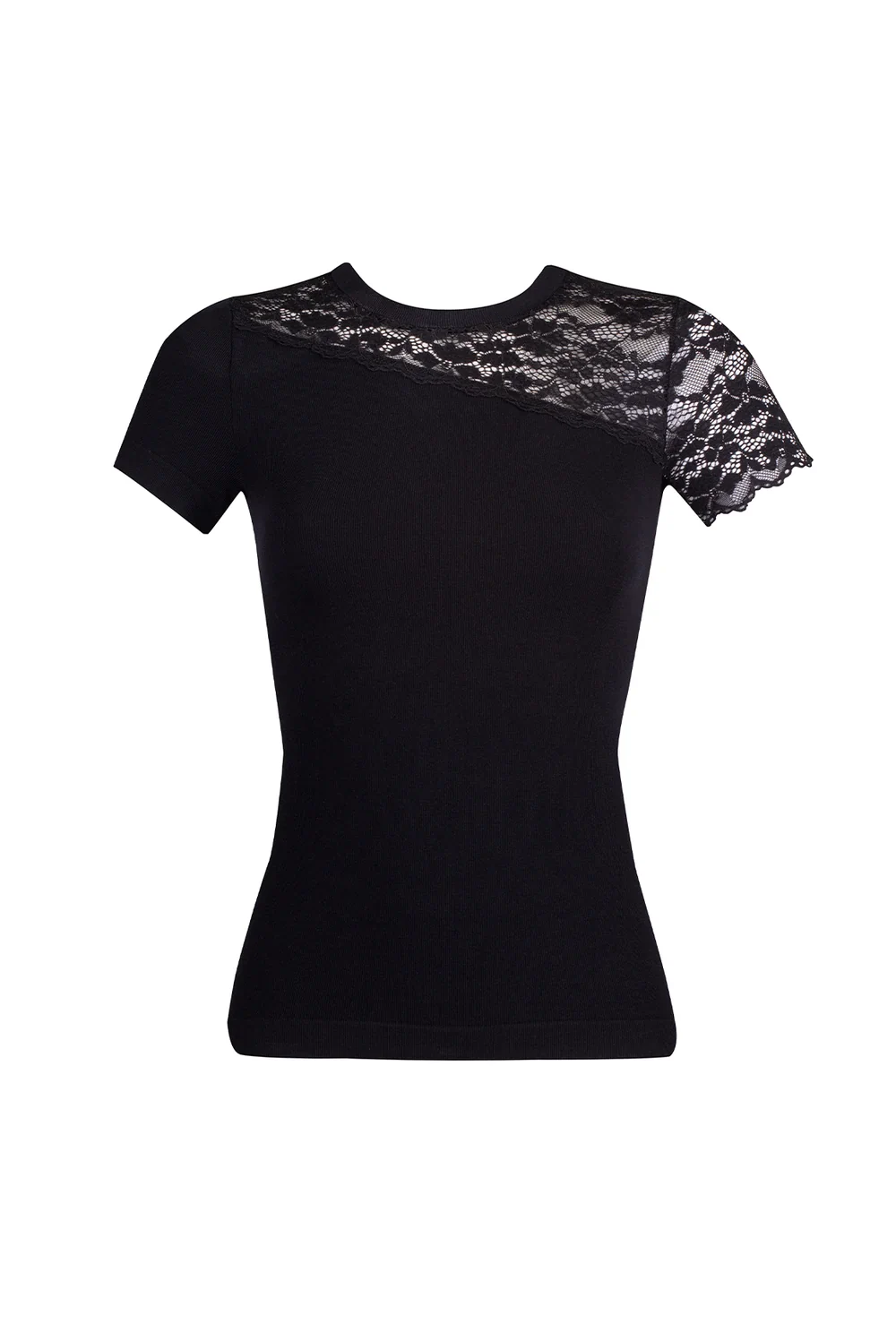 T-shirt z koronkowym wykończeniem Bravo - Image 6