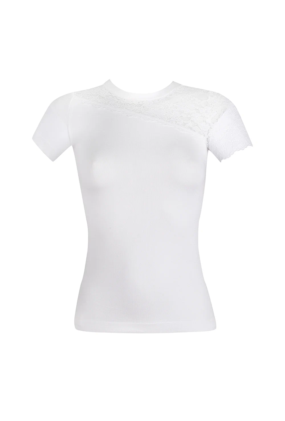 T-shirt z koronkowym wykończeniem Bravo - Image 6